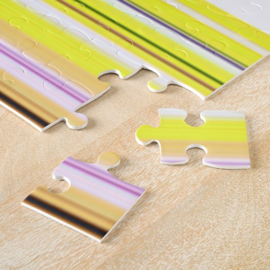 Niedlich-gelbe Streifen Puzzle (Seite)