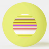 Niedlich-gelbe Streifen Tischtennisball (Rückseite)