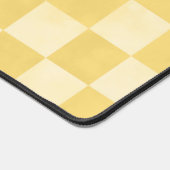 Niedlich-Gelbe Zitronen-Schachbretter Mustername Schreibtischunterlage (Ecke)