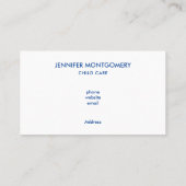 Niedlich-Gelber Dinosaurier mit glücklichen Sterne Visitenkarte (Rückseite)