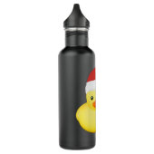 Niedlich-Gelber Gummi Duck Weihnachtsmann Weihnach Edelstahlflasche (Links)