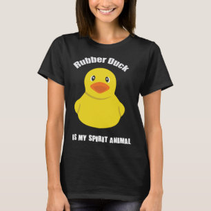 Niedlich-Gelber Gummiente Geist Tier T-Shirt