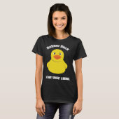 Niedlich-Gelber Gummiente Geist Tier T-Shirt (Vorne ganz)