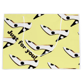 Niedlich-Gelber High Heel Shoe Große Geschenktüte