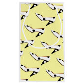 Niedlich-Gelber High Heel Shoe Kleine Geschenktüte (Rückseite)