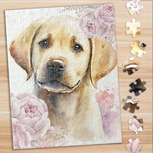 Niedlich-Gelber Labrador-Welpenhund Puzzle