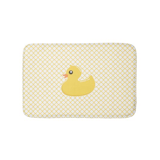 Niedlich-Gelber Rubby Ducky Bath Mat Badematte (Vorderseite)