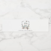 Niedlich-gelbes Hippo-Foliage jedes Lebensalter Wasserflaschenetikett (Einzelnes Label)