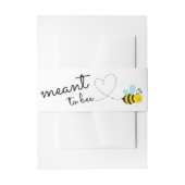 Niedlich-gelbes Mittel zum Bauchband Einladungsbanderole (Vorderseite Beispiel)