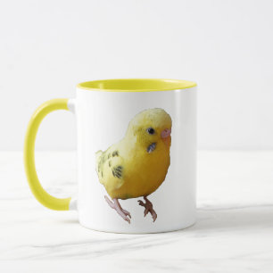 Niedlich-Gelbes Parakeet Freundliches Pet Bird Fot Tasse