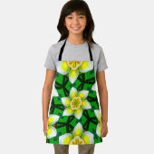 Niedlich-Gelbes Plumeria-Muster Schürze (Insitu)