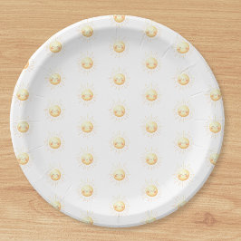 Niedlich Gelbfärbung Sonnenschein Boho Whimsikum Pappteller