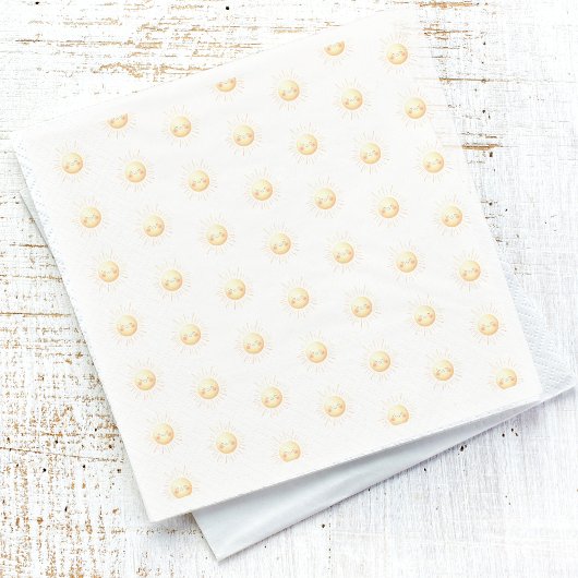 Niedlich Gelbfärbung Sonnenschein Boho Whimsikum Serviette