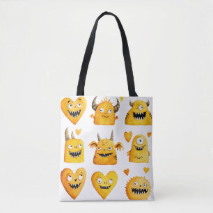 Niedlich-Gelbkehl-Monster Tasche