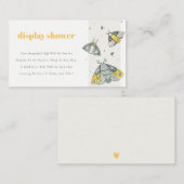 Niedlich-Gelbkleckse-Dusche Kinderdusche Begleitkarte (Vorne/Hinten)