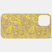 Niedlich-Gelbpaisley Case-Mate iPhone Hülle (Hinten (horizontal))