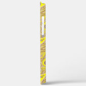 Niedlich-Gelbpaisley Case-Mate iPhone Hülle (Rückseite / Links)