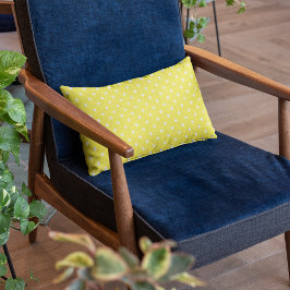 Niedlich-Gelbpolka-Punktmuster Lendenkissen