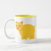 Niedlich Gelbschweine Zweifarbige Tasse (Links)