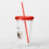 Niedlich Geliebte Mamma Mama Mütter Tag FotoCollag Acryltrinkbecher (Links)