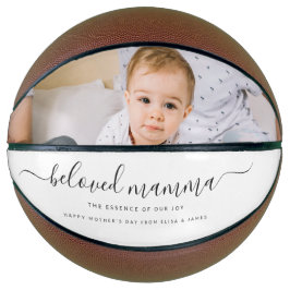 Niedlich Geliebte Mamma Mama Mütter Tag FotoCollag Basketball