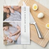 Niedlich Geliebte Mamma Mama Mütter Tag FotoCollag Geschirrtuch (Viertel Falte)