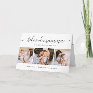 Niedlich Geliebte Mamma Mama Mütter Tag FotoCollag Karte