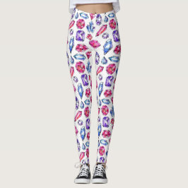 Niedlich Gem Muster Leggings
