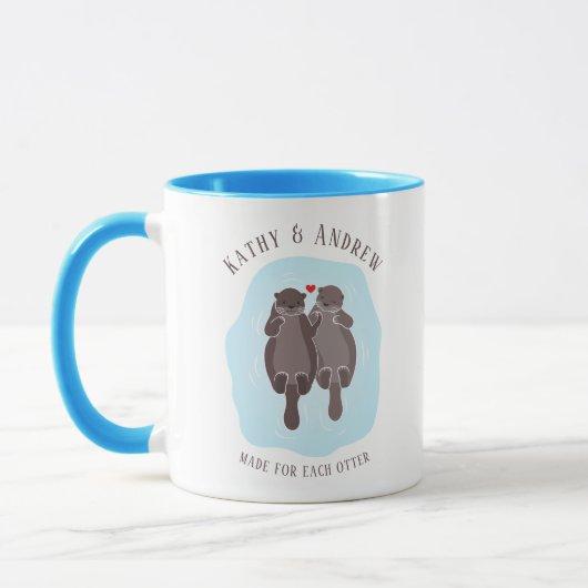 Niedlich gemacht für jeden Otter Ihm Ihr romantisc Tasse (Links)
