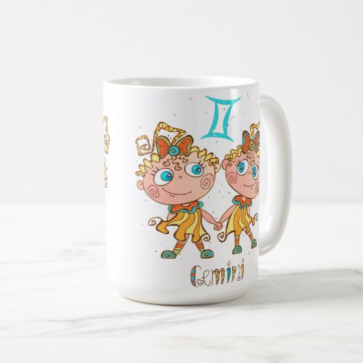 Niedlich Gemini Twins Kaffeetasse (VorderseiteRechts)