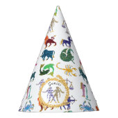 Niedlich Gemini Zodiac Geburtstag Partyhütchen (Vorderseite)