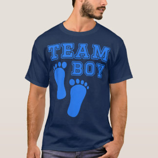 Niedlich Gender Reveal Team Boy Baby Dusche Blue P T-Shirt