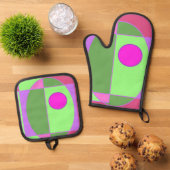Niedlich Geometric Sherell Ofenhandschuh & Topflappen-Set (Oben Unten)