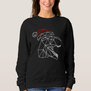 Niedlich Geometric T Rex Dinosaurier Frohe Weihnac Sweatshirt