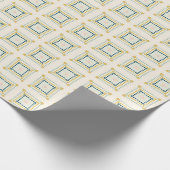 Niedlich geometrisch, quilt rosa Gelb Moderner Chi Geschenkpapier (Ecke)