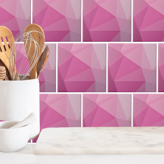 Niedlich geometrisch rosa Gradient Fliese
