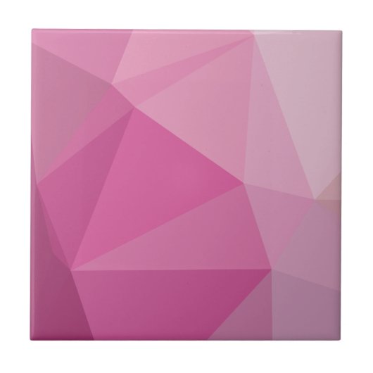 Niedlich geometrisch rosa Gradient Fliese (Vorderseite)