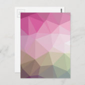 Niedlich geometrisch rosa Gradient Postkarte (Vorne/Hinten)