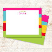 Niedlich geometrische Farbendarstellung Mitteilungskarte