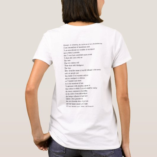 Niedlich George Washington T-Shirt (Rückseite)