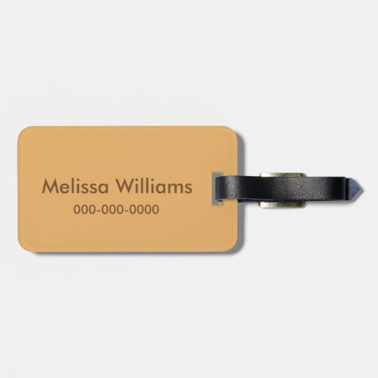 Niedlich Gepäckanhänger (Rückseite horizontal)