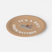 Niedlich gepolsterte Papiertafel Pappteller (Schrägansicht)