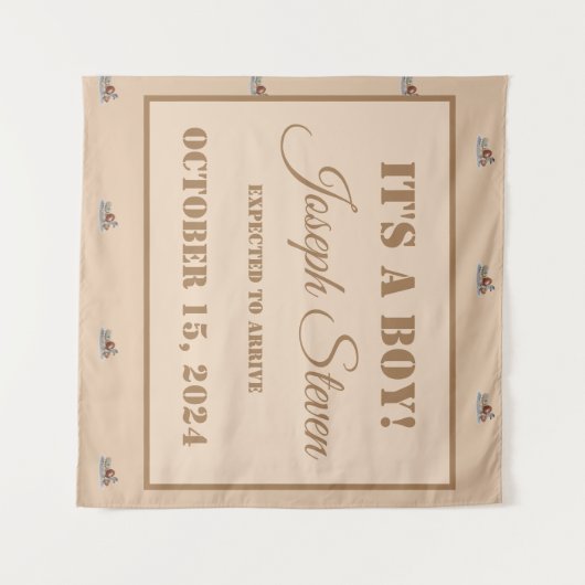 Niedlich gepolsterte Tiere Duschenspiel Wandteppich (Vorderseite (Horizontal))