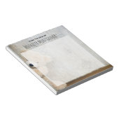 Niedlich gepolsterter Bär Rustikale Holzverkleidun Notizblock (angewinkelt)