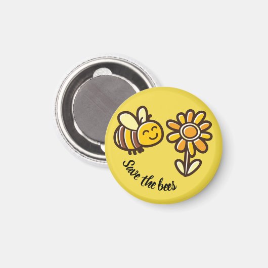 Niedlich gerettet das Bienenmagnete Magnet (Vorderseite/Rückseite)