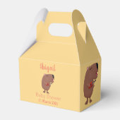 Niedlich gesang Capybara personalisierter Geburtst Geschenkschachtel (Rückseite)