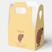 Niedlich gesang Capybara personalisierter Geburtst Geschenkschachtel (Geöffnet)