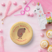 Niedlich gesang Capybara personalisierter Geburtst Pappteller (Party)