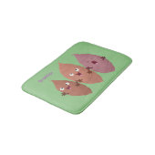 Niedlich gesang Süßkartoffeln Cartoon Gemüse Badematte (Schrägansicht)