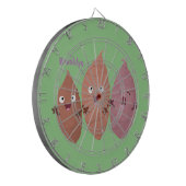 Niedlich gesang Süßkartoffeln Cartoon Gemüse Dartscheibe (Vorderseite Links)